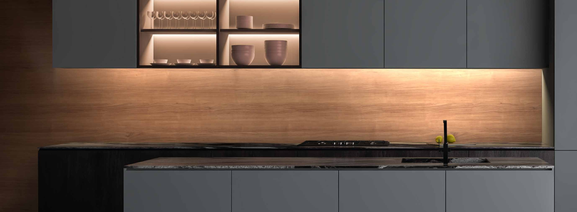 FRguard Kitchen Backsplash A5485 Spice Maple