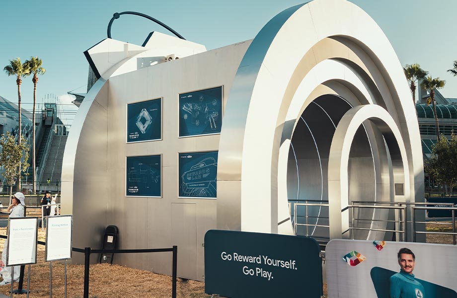 Display de los Cuatro Fantásticos en ComicCon